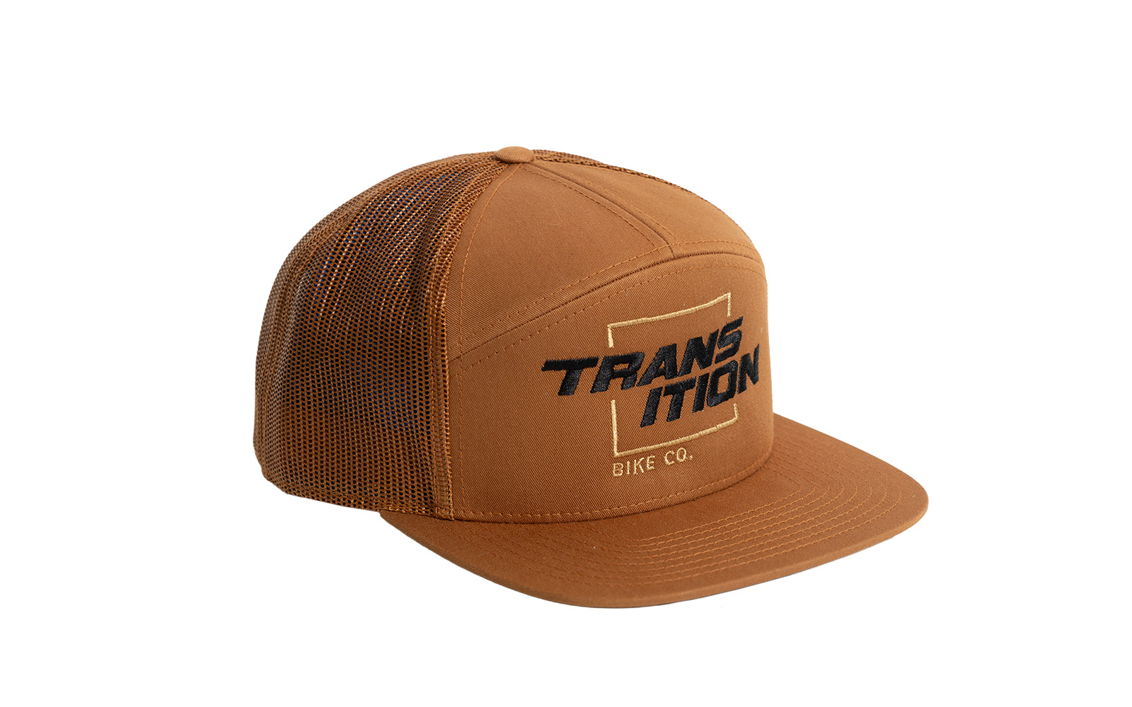 7 Panel Hat: TR Stack Square <br> Caramel